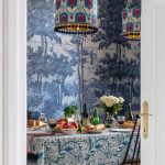 TOILE DU CARPATHIANS Indigo